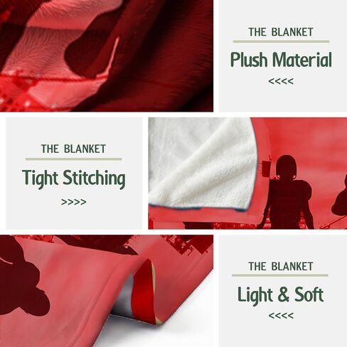 Kansas Throw Blanket for Adults Kids, Decorative Fuzzy Blanket – Cozy, Fluffy, Plush Lightweight Red Throw Blankets for Bed, Sofa, Couch 50" x 60" in Saudi Arabia
