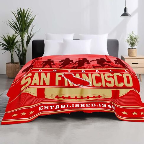 Kansas Throw Blanket for Adults Kids, Decorative Fuzzy Blanket – Cozy, Fluffy, Plush Lightweight Red Throw Blankets for Bed, Sofa, Couch 50" x 60" in Saudi Arabia