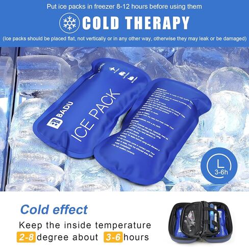 Reusable Cooler Ice Packs 180g for Diabetic Insulin Cooler Case Bag（2 Packs） in Saudi Arabia