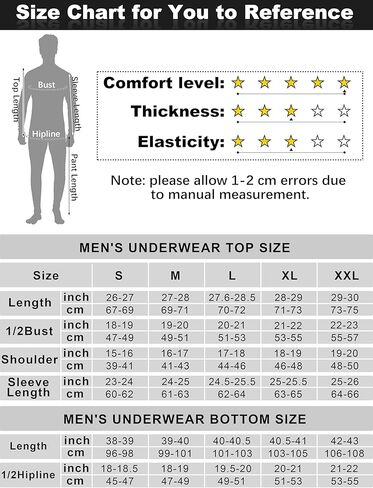 URATOT 3 Sets Men's Thermal Underwear Set Fleece Lined Long Johns Thermal Underwear Base Layer Set for Men Cold Winter in Kuwait
