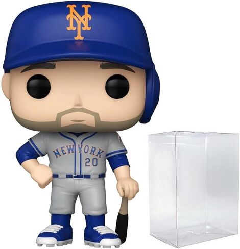 POP MLB: Mets - Pete Alonso (زي الطريق) شخصية Funko من الفينيل (مع حافظة حماية صندوقية متوافقة)، متعددة الألوان، 3.75 بوصة in Saudi Arabia