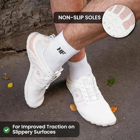 حذاء Hike Footwear-HF Active - حذاء حافي القدمين لأسلوب الحياة النشط وتخفيف الآلام، مع صندوق عريض عند الأصابع، مسامي (للجنسين) in Kuwait
