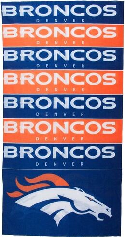 Littlearth unisex-adult NFL Denver Broncos Superdana Neck Gaiter, Team Color, 10" x 19", (300610-BRNC) in Saudi Arabia
