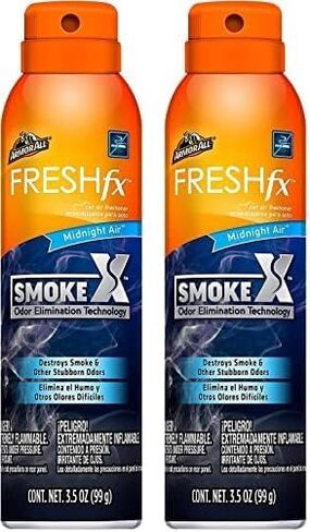 Fresh FX Smoke X Car Odor Eliminator Spray Pump by Armor All, On-The-Go Car Air Freshener Spray, Midnight Air Scent, 0.15 Oz in Saudi Arabia