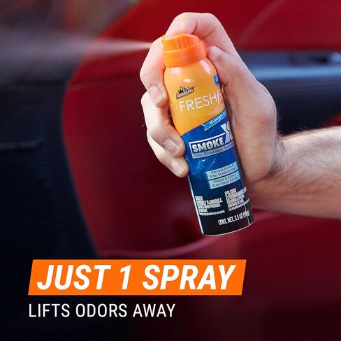 Fresh FX Smoke X Car Odor Eliminator Spray Pump by Armor All, On-The-Go Car Air Freshener Spray, Midnight Air Scent, 0.15 Oz in Saudi Arabia