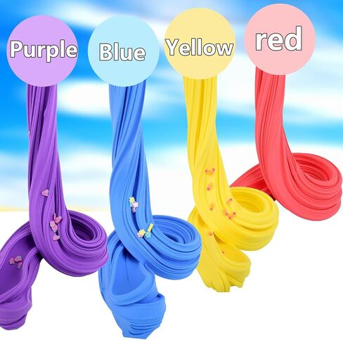 Two-Color Scented Slime, Funny Butter Slime, with 2 Fun Slime Add Ins, Pre-Made Slime for Kids, 6-12 Year Old Stress Relief Toys, Super Soft Party Favors Sludge Toy in Saudi Arabia