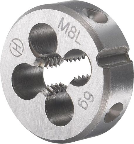 TOP-VIGOR M6 × 1 مم مجموعة الصنبور والقالب لليد اليسرى، صنبور لولبي للماكينة مع قالب لولبة مستدير، مجموعة أدوات الصنبور والقالب شديدة التحمل للاستخدام بنفسك، والإصلاح، وقطع الخيوط الخارجية والداخلية in Kuwait