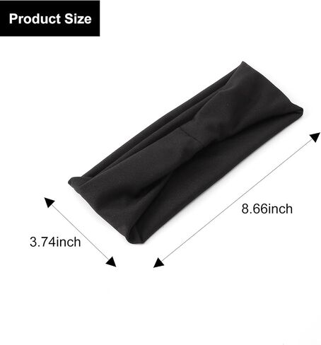 5 Pcs Sports Headbands for Men Running Headband Moisture Wicking Workout Headband for Running Cycling Basketball Yoga Fitness Elastic Unisex Hair Band in Saudi Arabia