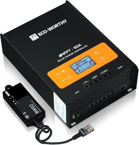 [𝗨𝗽𝗴𝗿𝗮𝗱𝗲𝗱]ECO-WORTHY Solar Charge Controller 30A Solar Panel Custom Battery Regulator, Dual USB Port Auto 12V/24V PWM for FLD/LiFePO4/SLD/GEL in Saudi Arabia