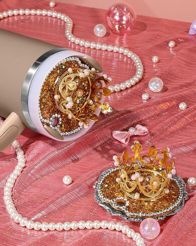 غطاء لوحة غطاء لكوب ستانلي 40 أونصة - إكسسوارات تزيين لطيفة على شكل تاج للأكواب، ديكور لامع بوتر بوتر للنساء والفتيات in Saudi Arabia