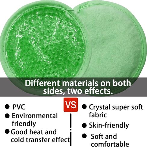 حزمة جل الثلج، عبوة ساخنة وباردة قابلة لإعادة الاستخدام للإصابات، وتخفيف الألم، وأسنان الحكمة، والإسعافات الأولية، والرقبة، والرأس، والذراعين، والساقين، 4 عبوات (أخضر) in Kuwait