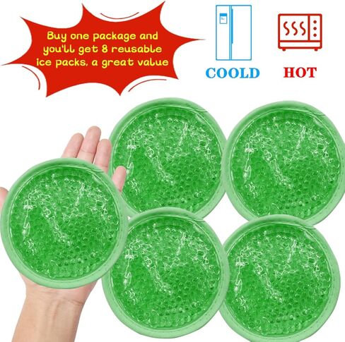 حزمة جل الثلج، عبوة ساخنة وباردة قابلة لإعادة الاستخدام للإصابات، وتخفيف الألم، وأسنان الحكمة، والإسعافات الأولية، والرقبة، والرأس، والذراعين، والساقين، 4 عبوات (أخضر) in Kuwait