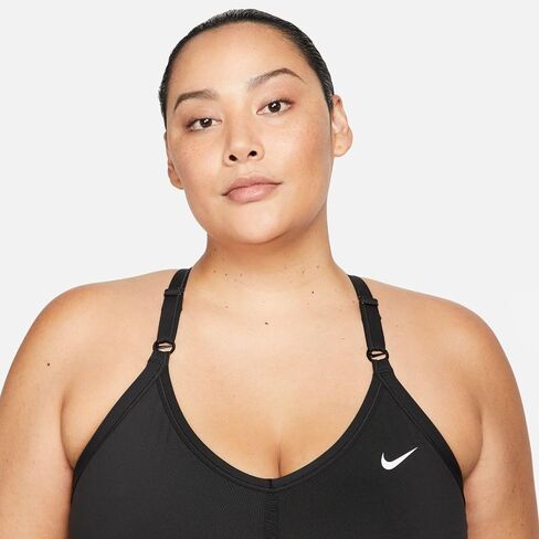 حمالة صدر مبطنة للتدريب Dri-FIT Indy مقاس كبير من نايكي (as1، Alpha، 2X، Plus، عادي) أسود in Saudi Arabia