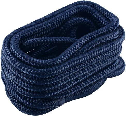 خطوط قفص الاتهام المصنوعة من Amarine، خطوط قفص الاتهام المصنوعة من النايلون المضفر المزدوج 3300 رطل قوة الكسر (الطول: 15 قدم العمق: 3/8 بوصة العيينة: 10 بوصة) 2 حزمة من خطوط رصيف القوارب البحرية ذات الحبال البحرية حد حمل العمل: 660 رطلاً in Saudi Arabia