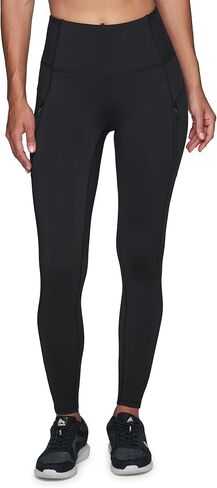 RBX Fleece Lined Leggings for Women, Full Length Outdoor Fleece Legging with Zipper Pockets for Running, Hiking in Kuwait