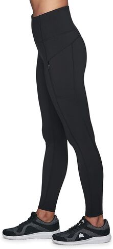 RBX Fleece Lined Leggings for Women, Full Length Outdoor Fleece Legging with Zipper Pockets for Running, Hiking in Kuwait