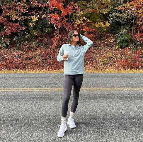 RBX Fleece Lined Leggings for Women, Full Length Outdoor Fleece Legging with Zipper Pockets for Running, Hiking in Kuwait