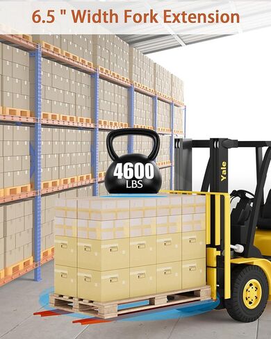 امتداد شوكة البليت، [عرض 6.5 بوصة، طول 84 بوصة] [4600 رطل كحد أقصى] امتدادات البليت الفولاذية شديدة التحمل لشاحنة الرافعة الشوكية - برتقالي in Kuwait