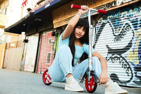 Razor A5 Lux Kick Scooter - Large 8" Wheels, Foldable, Adjustable Handlebars, Lightweight, for Riders up to 220 lbs in Saudi Arabia