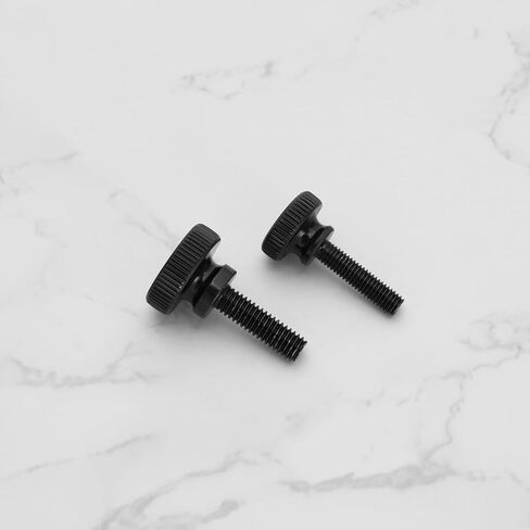 Create idea 20Pcs Knurled Thumb Screws M5x20mm/M6x20mm Thumb Screws Black Carbon Steel Knurled Screws for Mechanical Appliances Instrumentation Household Appliances in Saudi Arabia