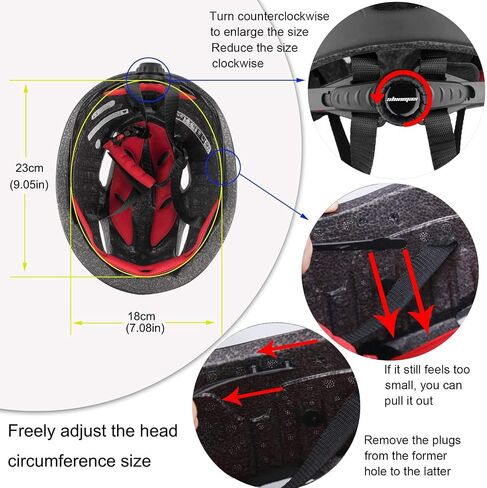 Bike Helmet,KINGLEAD Safety Bike Helmet Adult Men Bike Helmet Adult Women Bicycle Helmet with Light and Adjustable dial &Removable Visor in Saudi Arabia