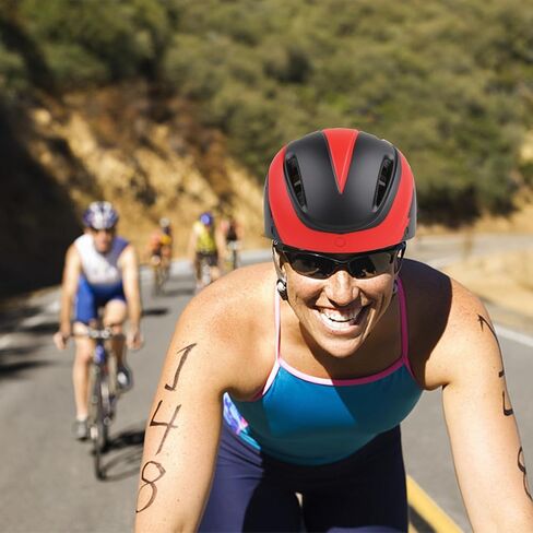 Bike Helmet,KINGLEAD Safety Bike Helmet Adult Men Bike Helmet Adult Women Bicycle Helmet with Light and Adjustable dial &Removable Visor in Saudi Arabia