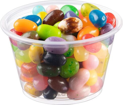 منتجات ESKAY أكواب بلاستيكية بدون أغطية، كوب بهارات، جيلو شوت، جزء سوفليه، كوب أخذ العينات، أكواب (بدون أغطية) (أسود، 100 كوب) in Kuwait