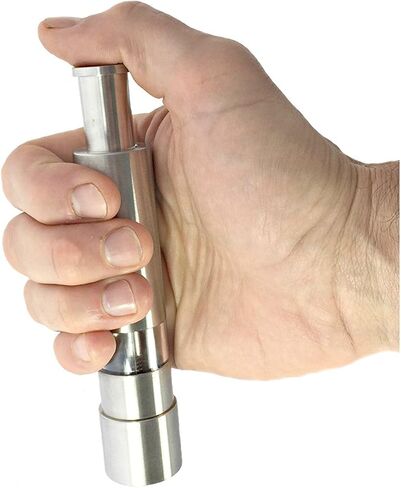 Black Pepper Grinder or Himalayan Salt Grinder, buy Set or Singles, Grind Gourmet Original Pump & Grind Pepper Grinder, Spice Grinder, Pepper Mill, Modern Push Button Salt And Pepper Grinders in Kuwait