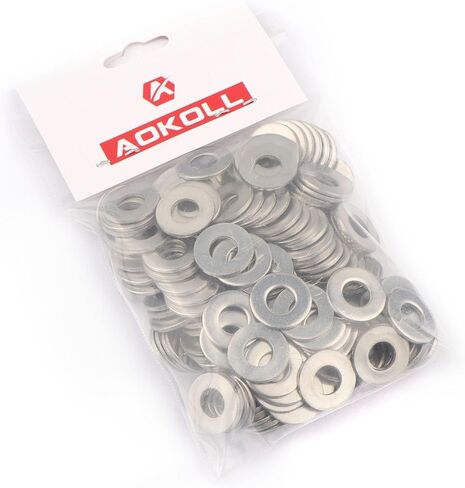 200pcs #6 x 3/8'' Washers 304 Stainless Steel Flat Washers Universal Metal Washers in Kuwait