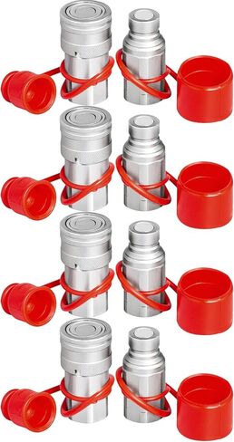 Bestauto 3/4NPT Hydraulic Quick Connect 3/4body Hydraulic Coupler 20.7MPa Hydraulic Coupling Quick Connect 106L/min Hydraulic Quick Coupler (ISO 16028) in Kuwait