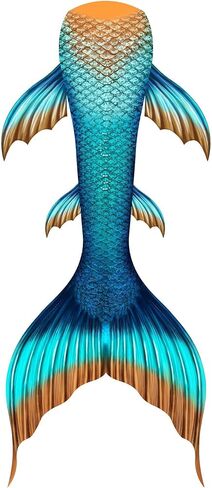 FOLOEO Mermaid Tails for Swimming, Mermaid Swimsuit Costume Set Bathing Suits for Adult & Teen（No Monofin & Support Plate in Saudi Arabia
