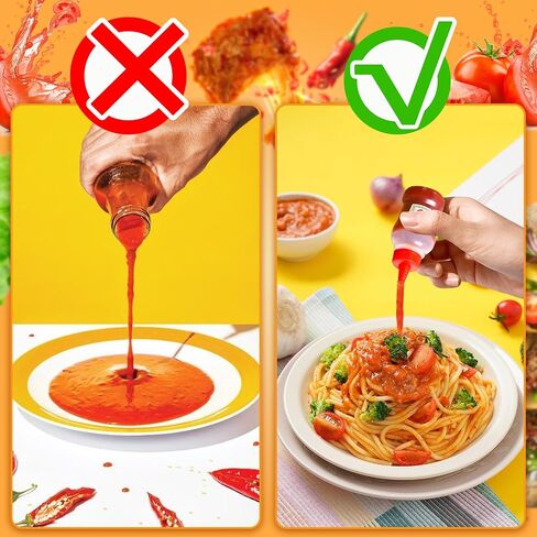 Mini Ketchup Bottles 12pcs 25ml Condiment Squeeze Bottle Plastic Sauce Salad Dressing Container Empty Tomato Ketchup Mustard Syrup Dispenser for Kids Bento Box Adult Office Picnic Honey Jars Container in Saudi Arabia