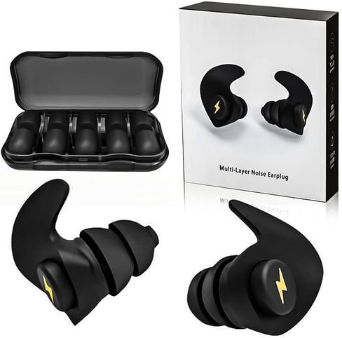 Ear Plugs for Sleeping Noise Cancelling,Ear Plugs for Side Sleeping,Reusable Noise Cancelling EarPlugs,Suitable for Deep Sleep, Focused Study, Swimming, Concerts, Etc,6 Pairs in Saudi Arabia