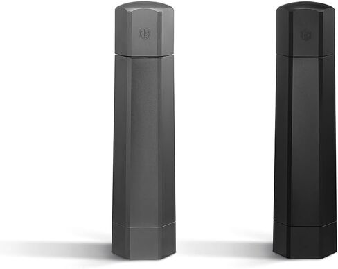 HexClad Salt and Pepper Mill Set with Adjustable Professional Grinders and No-Mess Caps in Saudi Arabia
