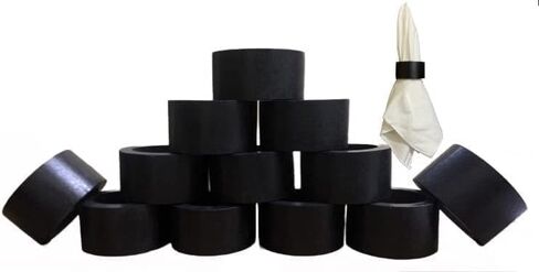 ARN Crafts Three Ring Napkin Rings Set of 12, Decorative Handcuff Serviette Ring, Napkin Holders, Napkin Rings Bulk for Party Decoration, Dinning Table, Everyday, Family Gatherings Tabletop Décor in Saudi Arabia