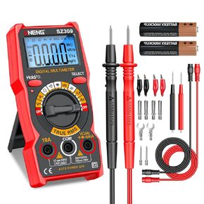 ANENG Multimeter,SZ309 TRMS Volt Meter,Auto Ranging Voltage Tester,Ohm Digital Multimeter Tester Measures AC/DC Voltage,Current,Resistance,Continuity,Diode,NCV, Electrical Tester for Household Tools