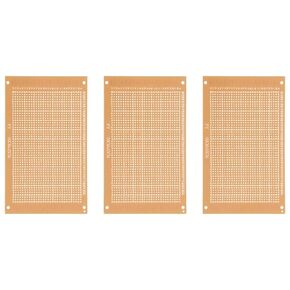 YOKIVE 2 Pcs PCB Paper Clad Board, Single Side Circuit Boards (Brown, 90mmx150mmx1.2mm)