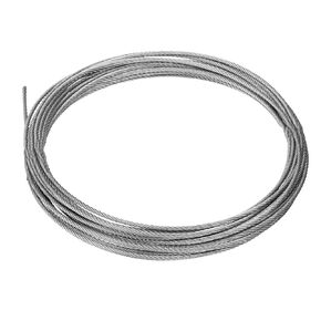 uxcell 1/8" (3mm) 33ft (10m) 304 Stainless Steel Cable Wire Rope 7 x 7 Strands Core Aircraft Wire for Construction Outdoors Marine Rigging Decking Railings