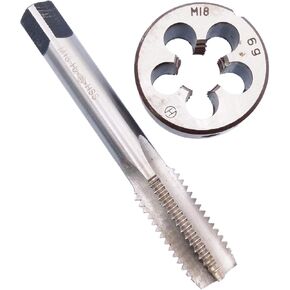 HSS M18 x 2.5mm Tap and M18 x 2.5mm Die Metric Thread Right Hand