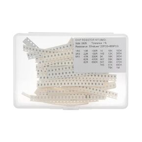 33 Values x 20 Pieces, Total 660 Pieces, 0805 1% SMD Surface Mount Thick Film Chip Resistor Kit