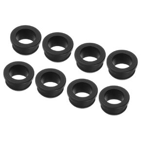 MECCANIXITY 4 Set Snap Rubber Grommet Hole Plug Mount Dia 19mm/20mm ID 15mm/16mm Seal Anti-Scratch for Electrical Box Cable Pipe Black