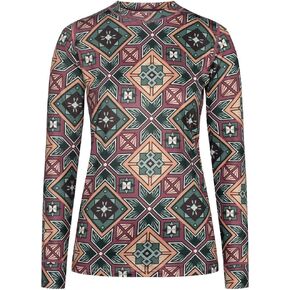 Kari Traa Women's Fryd Long Sleeve Base Layer - Synthetic Thermal Top, Plum, Large