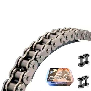 420 Chain 132 Links for 212cc Go Kart Mini Bike 50-125cc SSR TaoTao Coolster Apollo Baja Kazuma Chinese ATV 4 Wheeler Quad Pit Dirt Bike (1, Gold, 132L)