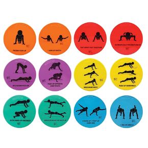 Sportime Strength Spots, 10 Inches, Set of 12 - 1403355,Assorted Colors