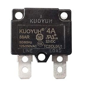 KUOYUH Circuit Breaker 88AR series 125/250VAC 50/60Hz (1pc) (4 Amp)