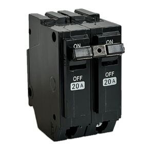 THQL2120 Circuit Breaker，Fit for General Electric，Repalce for THQL 2p 20A Breaker,2 Pole 20 Amp 120/240V 10kA，Plug-in Mount Standard，Thermal Magnetic Protection