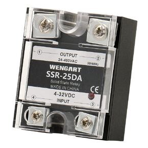 Solid State Relay Module SSR,40Amp Input DC4~32V Output AC24~480V Single Phase Plastic Cover,Various Control Methods are Available