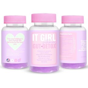 Vegan Gut Support - Organic Superfood Greens, Digestive Enzymes with Probiotics for Women, 3 Billion CFUs, Gut Health, Marshmallow Root, Magnesium – Immunity, Metabolism, Bloat, Multi-Vitamin Gummies