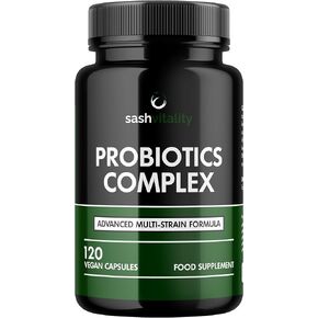 Probiotics & Prebiotics | 435 Billion CFU | Bio Cultures Complex | 120 Vegetarian Capsules for Women & Men - Lactobacillus Acidophilus, Bifidobacterium, Rhamnosus & Reuteri - Advanced Multi-Strain