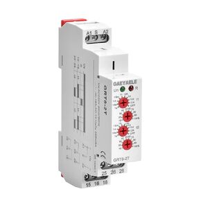 GRT8-2T Double Delay on Timer Relay AC/DC12V-240V DPDT Relay Din Rail Type(GRT8-2T,AC/DC12V~240V)